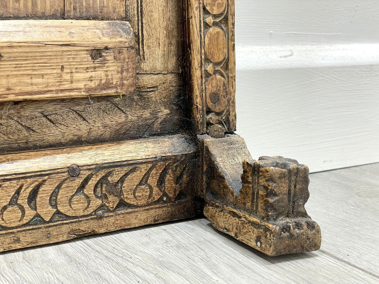Antique, Carved Indian Window Shutter