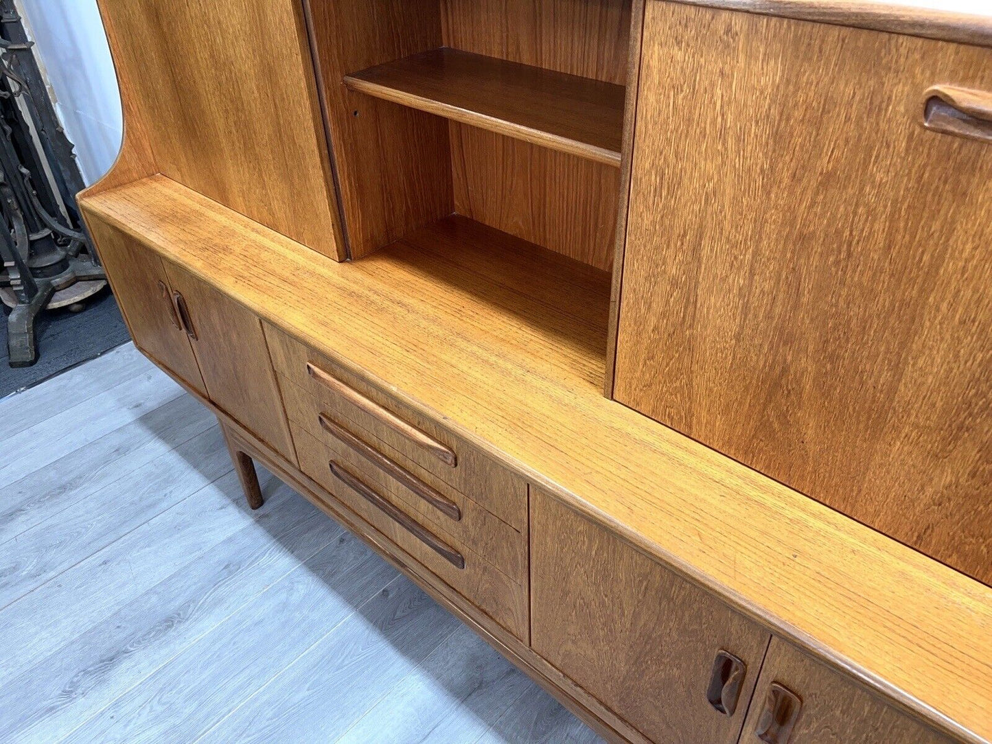 G Plan Fresco, Mid Century Teak Highboard / Tall Sideboard