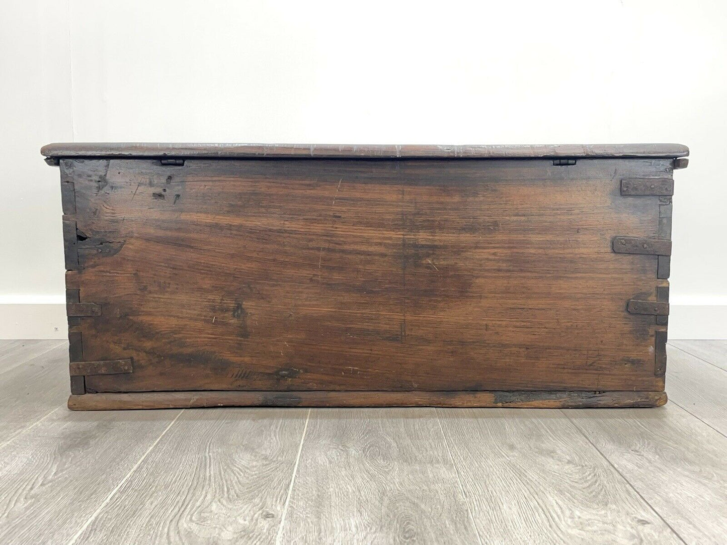 19th Century, Studded Rosewood Zanzibar Chest With Secret Compartment