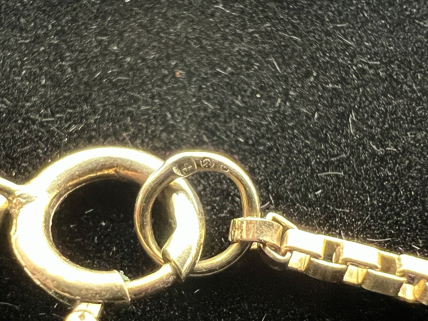 9ct Yellow Gold, Box Chain Necklace with Rose Pendant - 24.5”, 9.5g