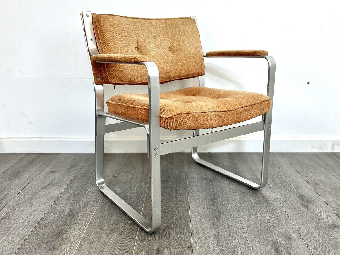 J. O. Carlsson Mondo, Corduroy & Aluminium Club / Lounge Chair