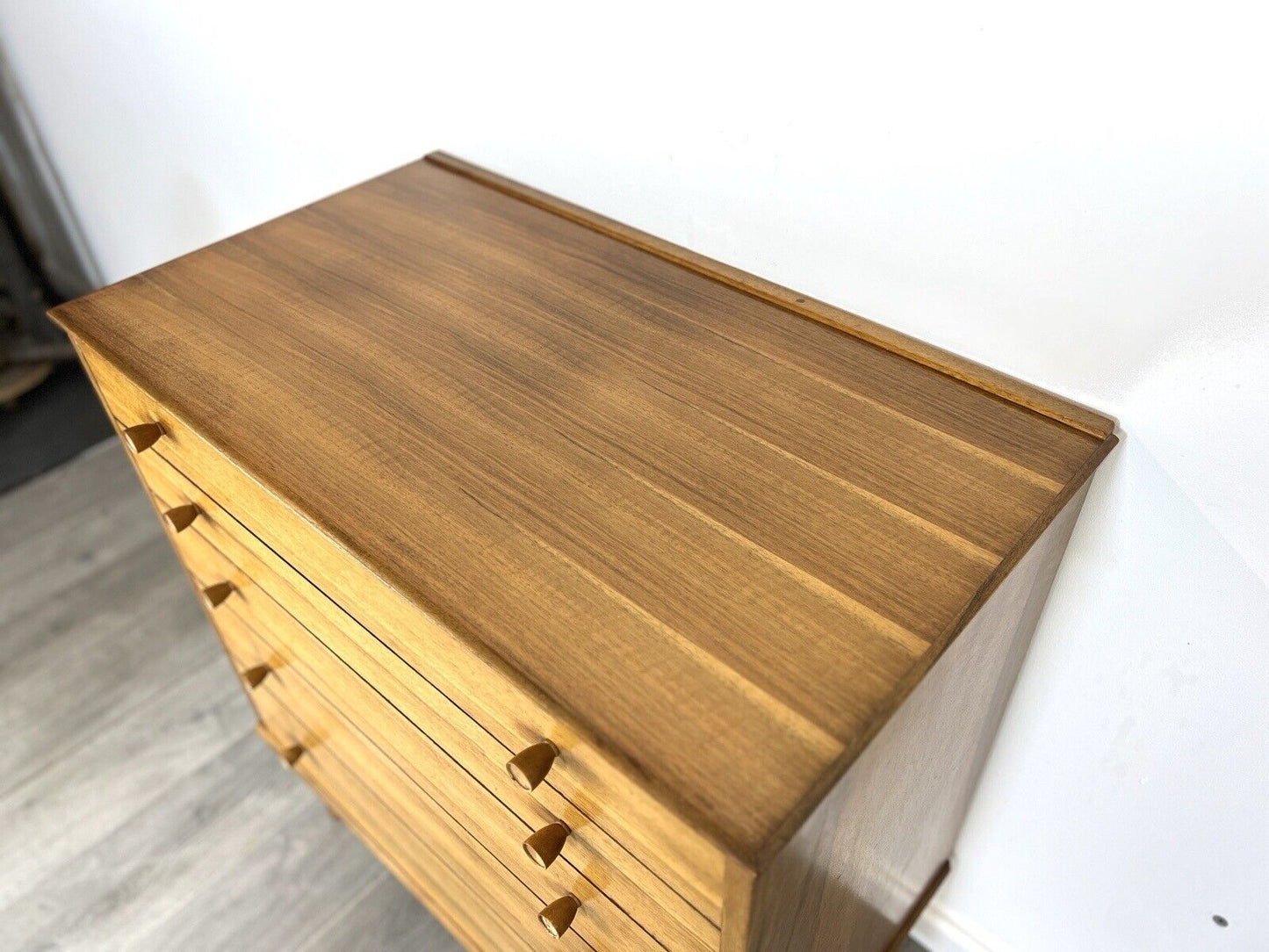 Alfred Cox, Vintage Walnut Chest of Drawers