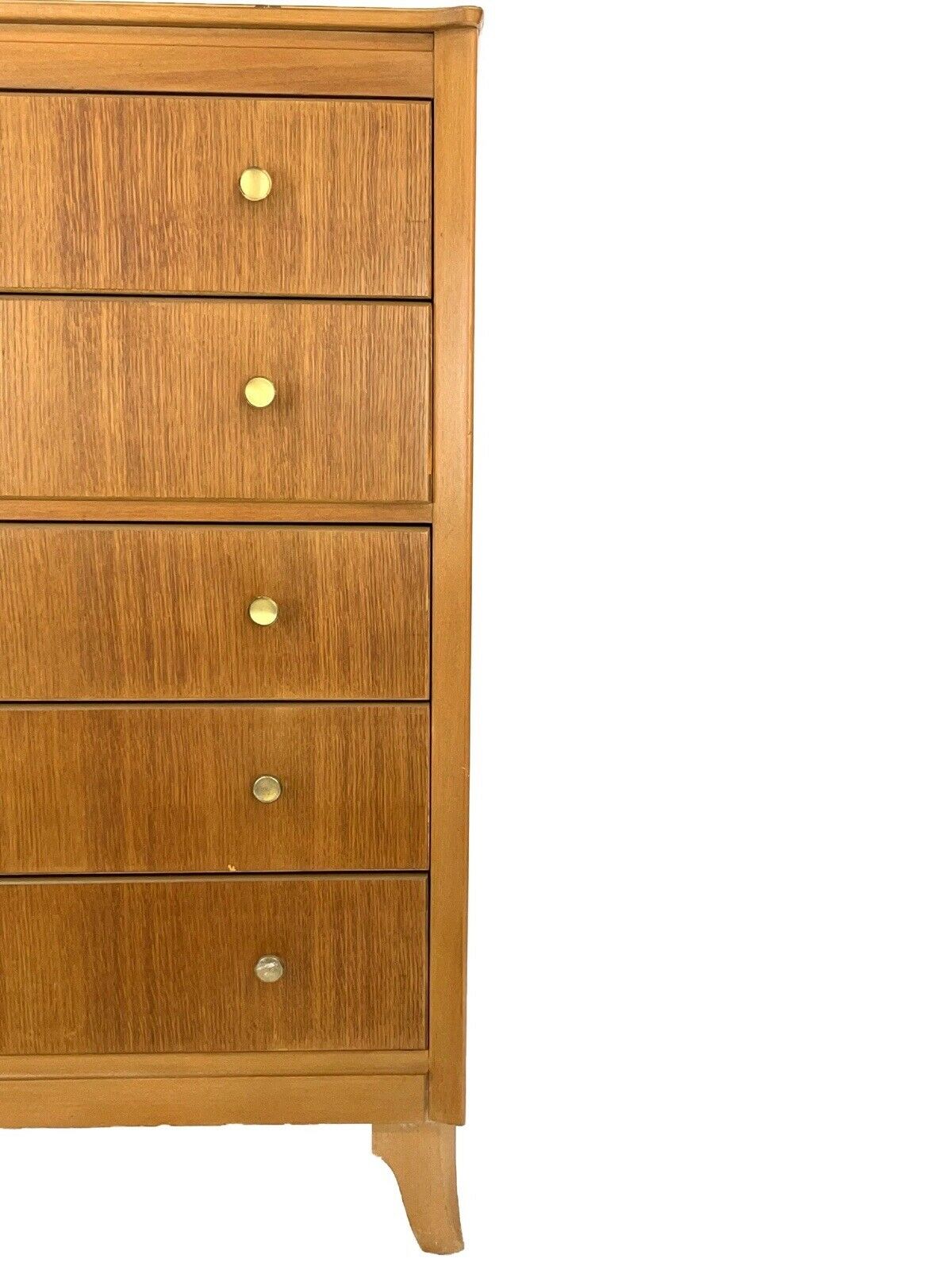 Lebus, Mid-Century, Golden Oak Chest Of Drawers / Tallboy
