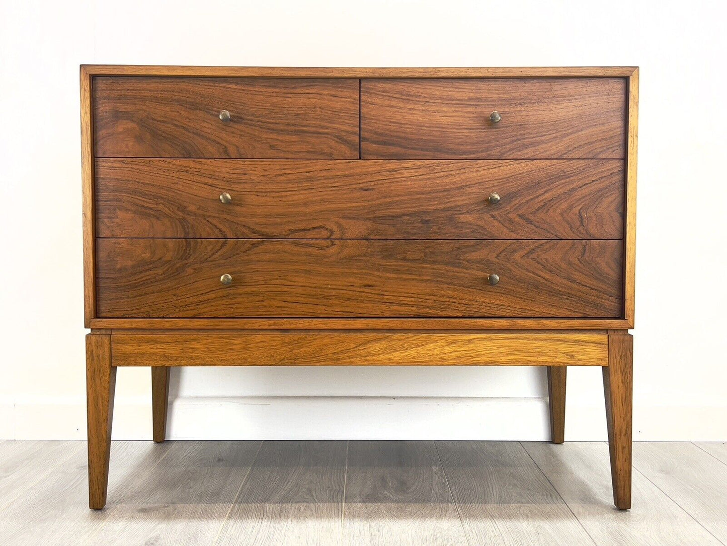 Peter Hayward for Uniflex, Mid Century, Walnut Chest of Drawers