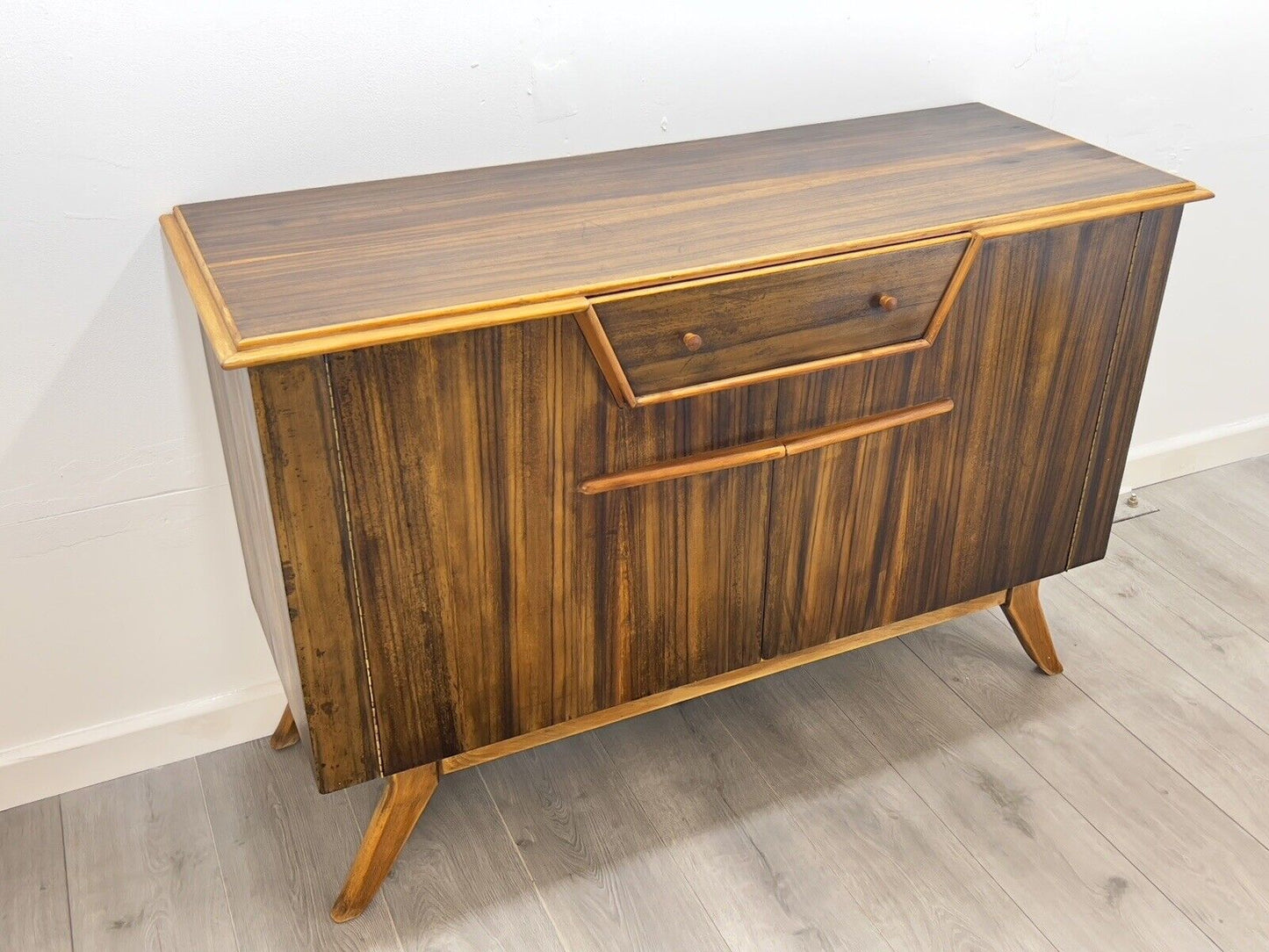 A Mid Century, Unusual Walnut / Zebra Sideboard