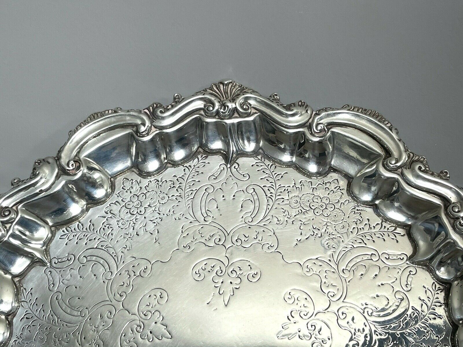Silver Salver/Tray By Barker Brothers, Birmingham 1894 - 628g