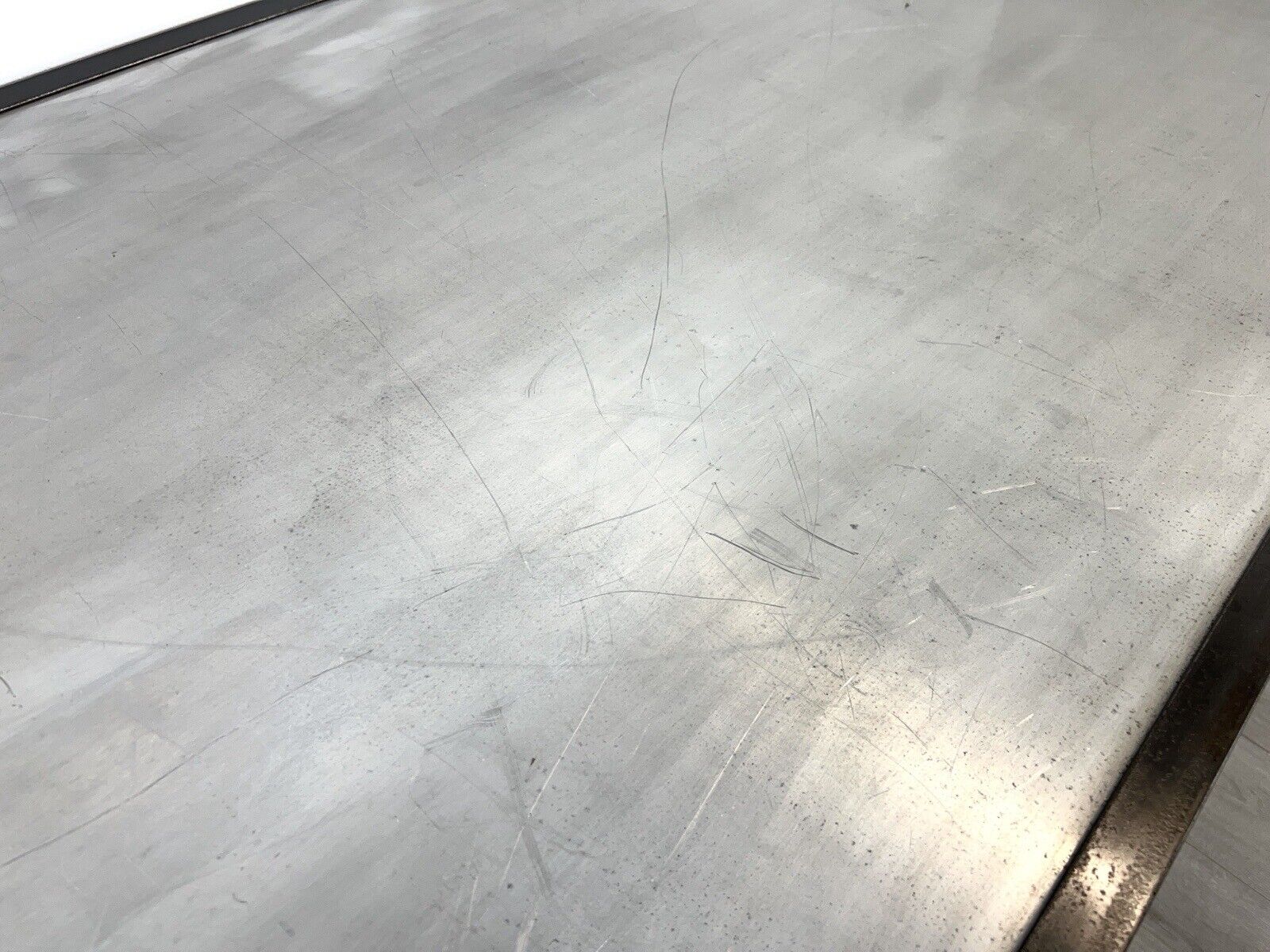 A Bespoke Industrial Aluminium and Iron Dining Table