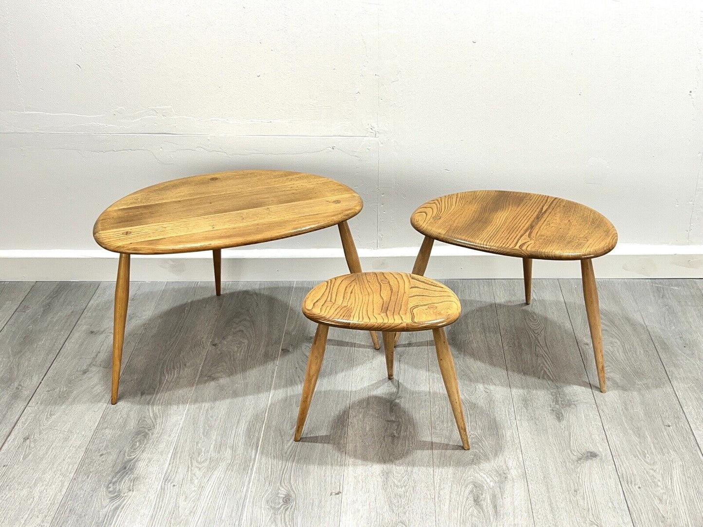 Ercol Pebble (Model 354), Mid Century Nest of Tables