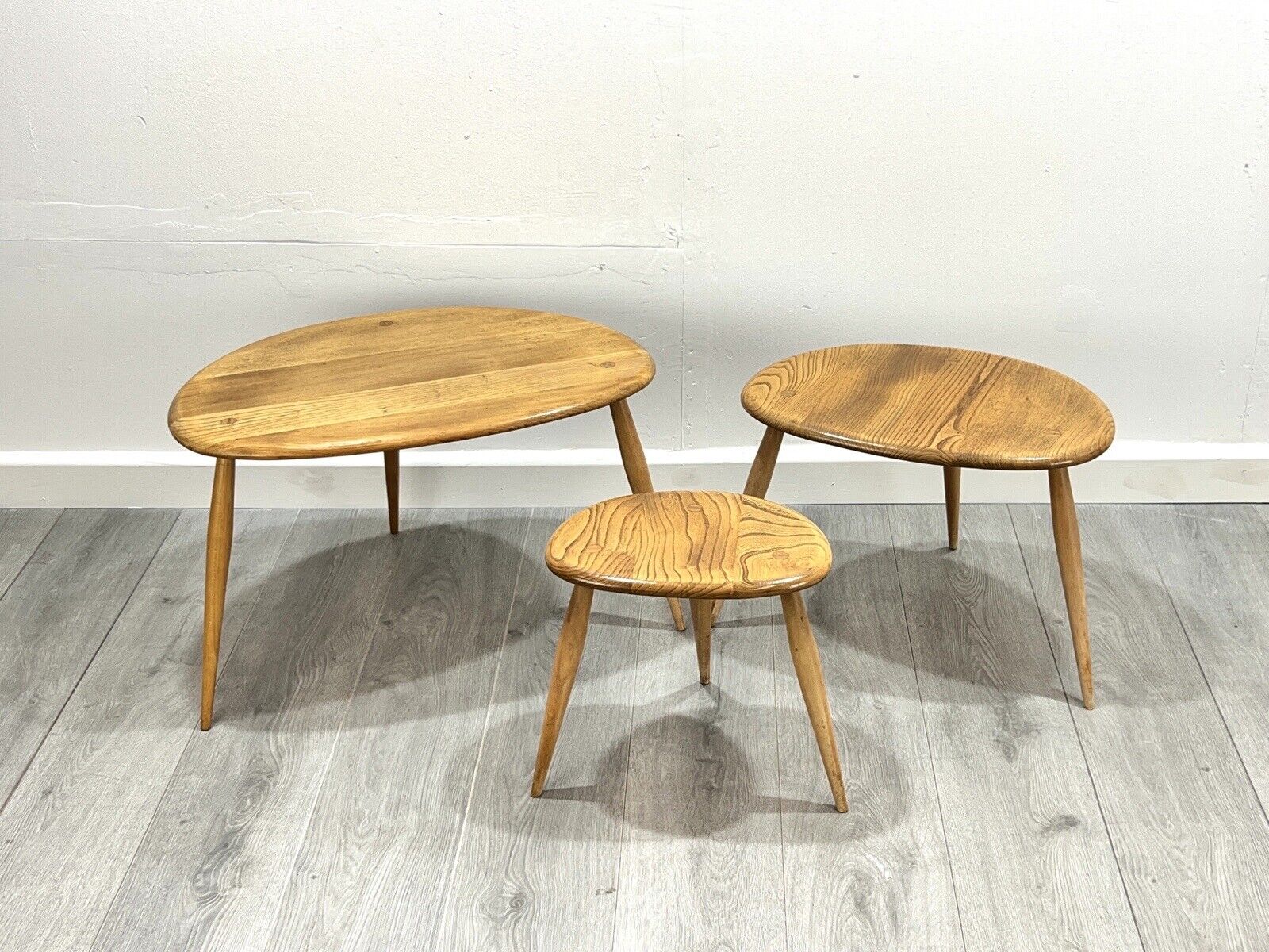 Ercol Pebble (Model 354), Mid Century Nest of Tables