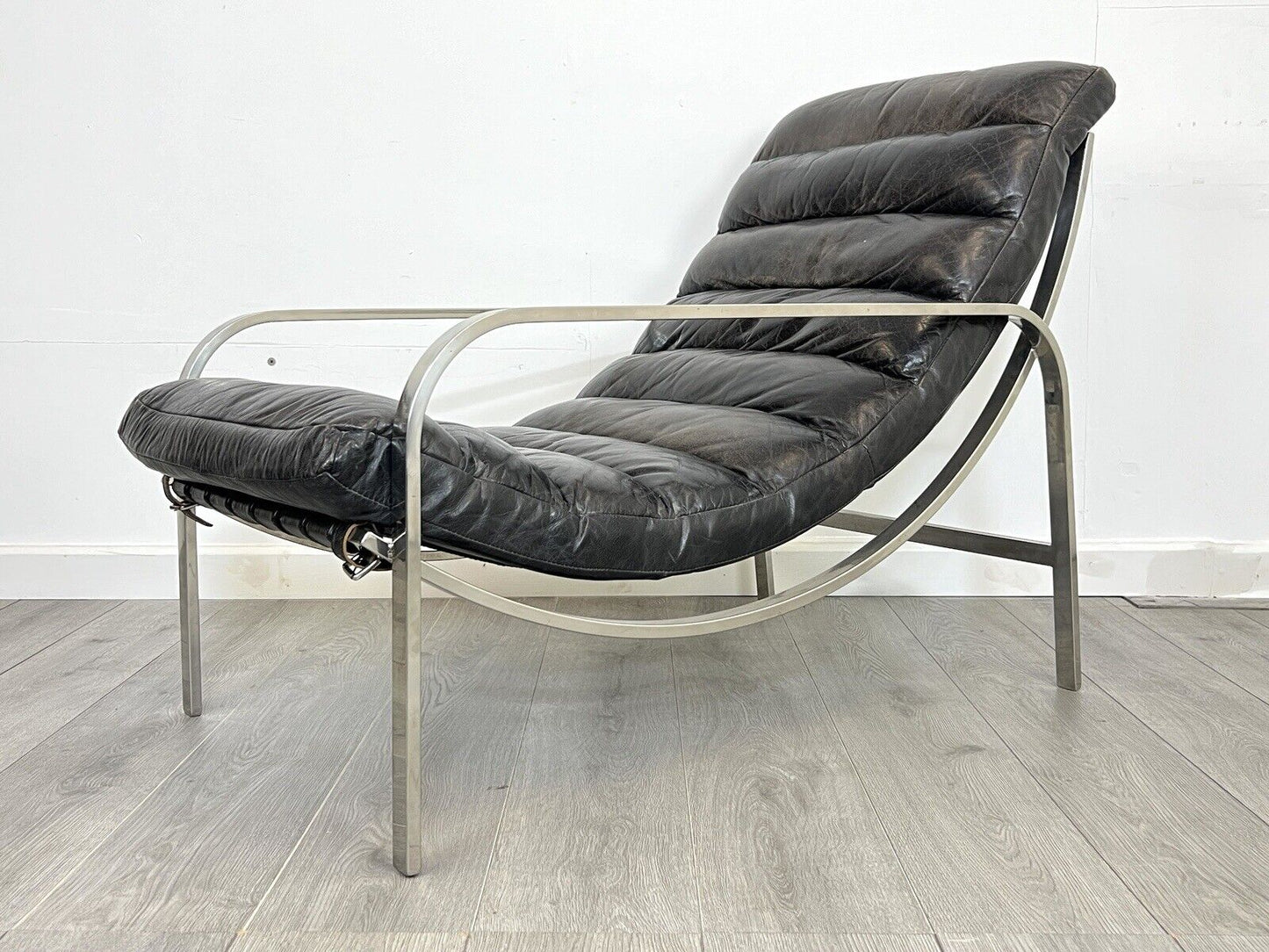 Halo Scott, Modern Leather and Chrome Accent / Lounge Chair for John Lewis