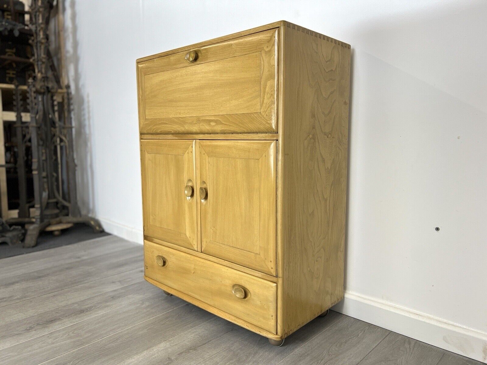 Ercol Model 469, Vintage Elm Bureau