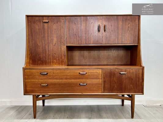 G Plan Brasilia, Mid Century Teak Highboard / Tall Sideboard