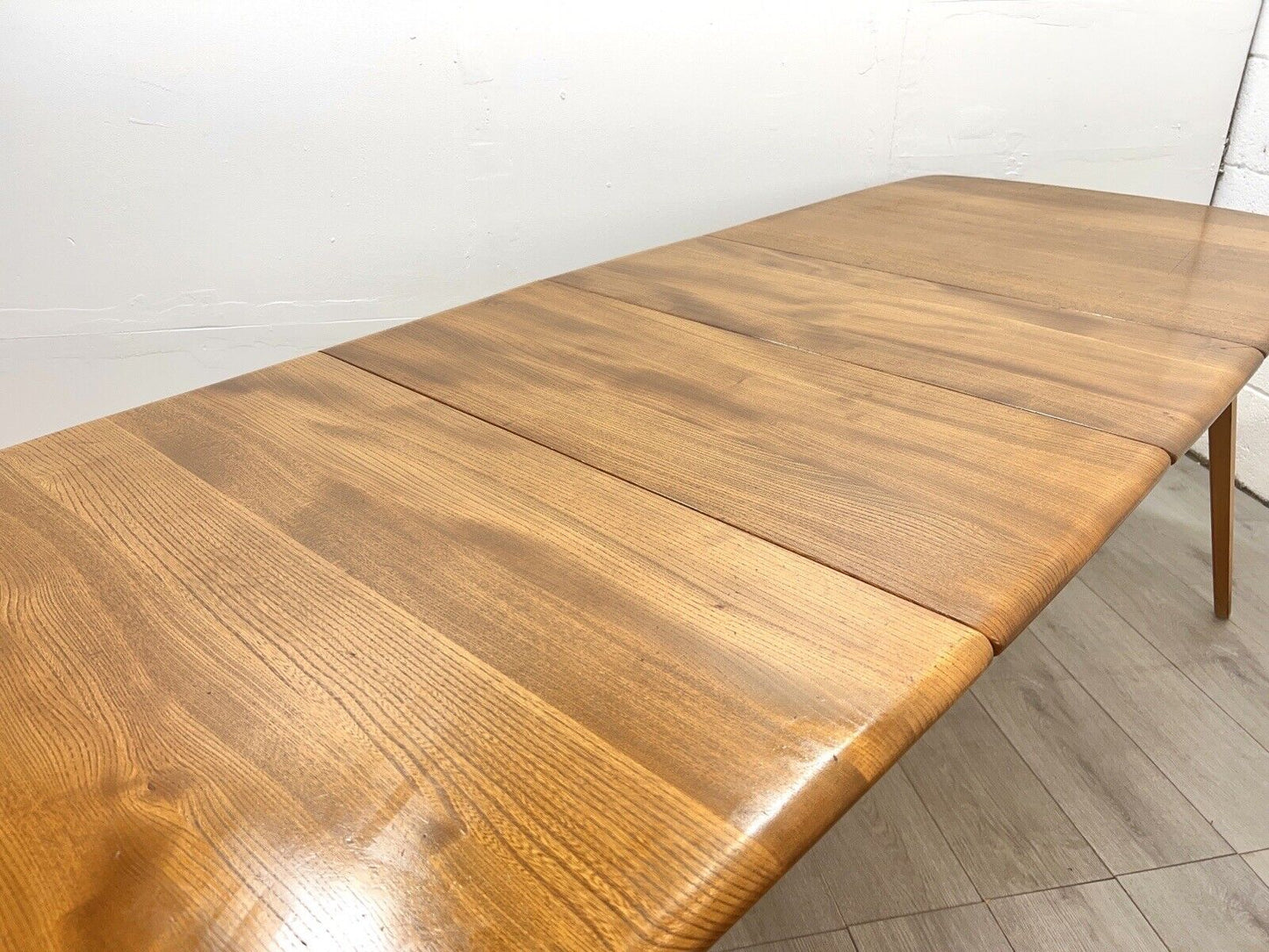 Ercol 444, Vintage Blue Label, Grand Windsor Elm Extending Dining Table