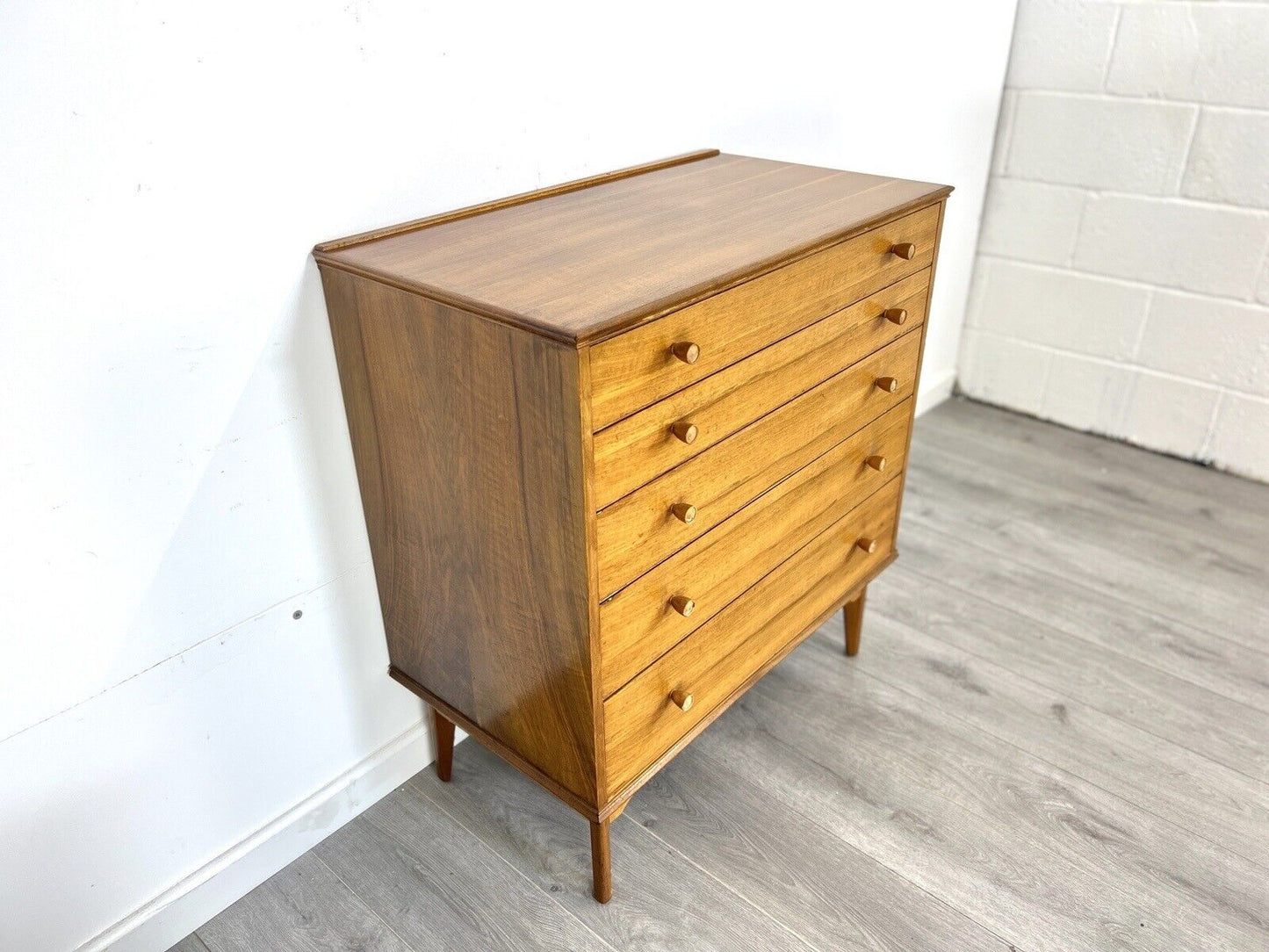 Alfred Cox, Vintage Walnut Chest of Drawers