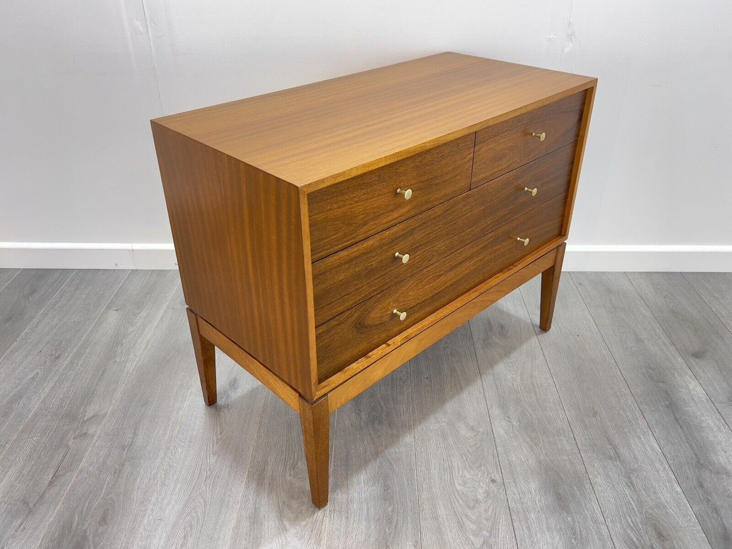Peter Hayward for Uniflex, Mid Century, Walnut Chest of Drawers