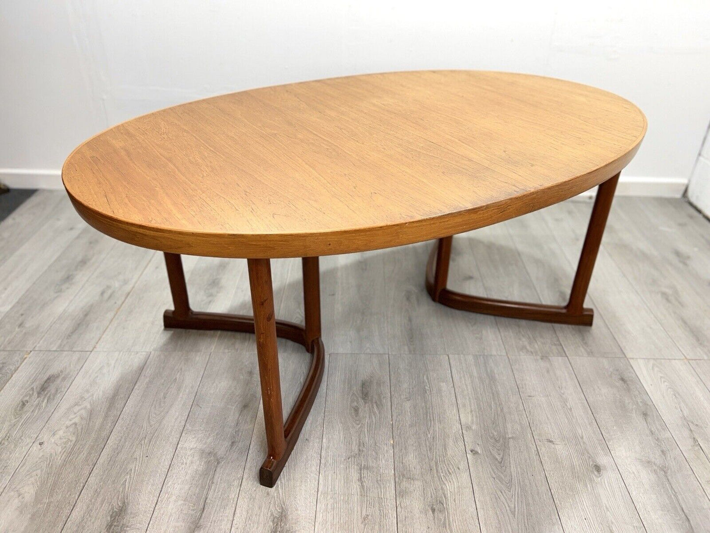 CJ Rosengaarden, Mid Century Danish Teak Extending Dining Table