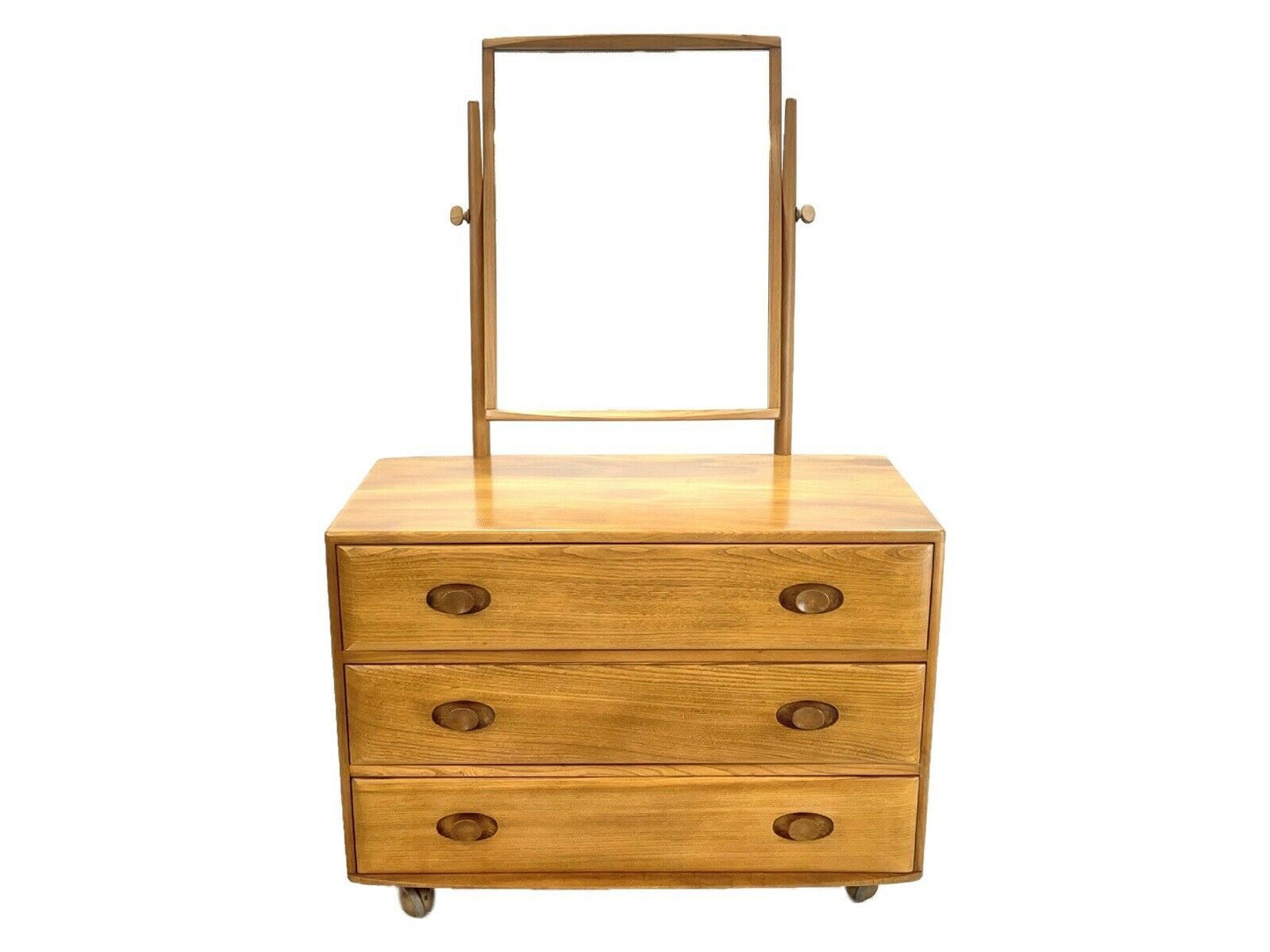 Ercol 408 - Mid Century Modern Chest of Drawers With Mirror / Dressing Table