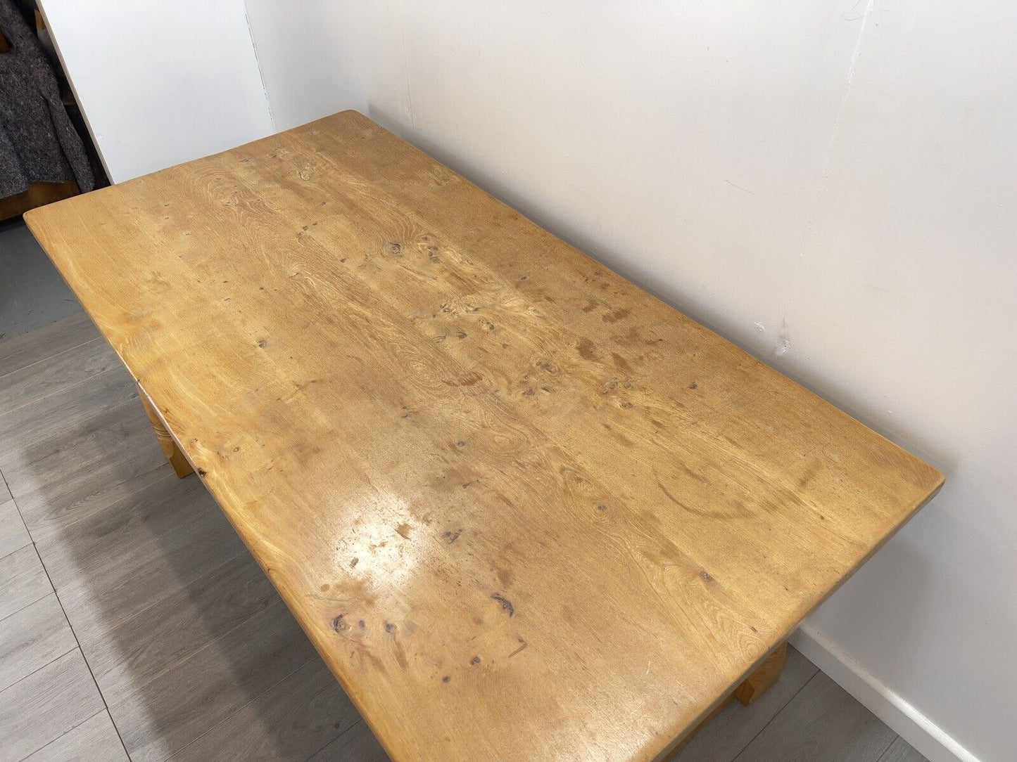 Arts and Crafts Style, 6ft Pine Refectory Table With Chevron Details