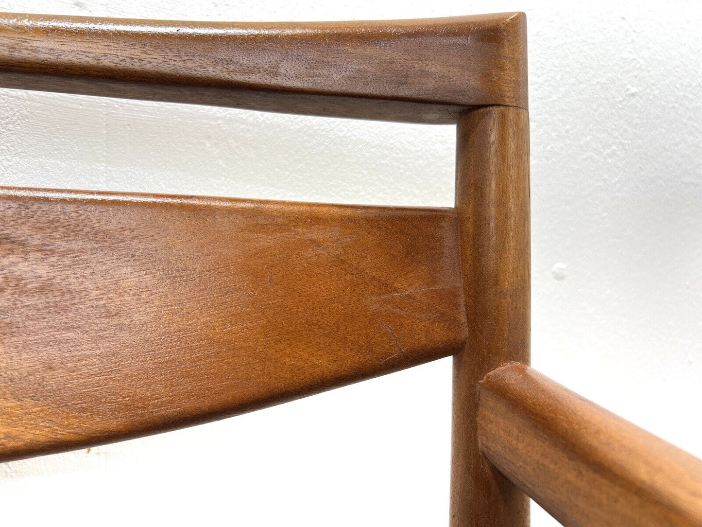 Mcintosh, Set of 6, Mid Century Teak Dining Chairs Including 2 Carvers