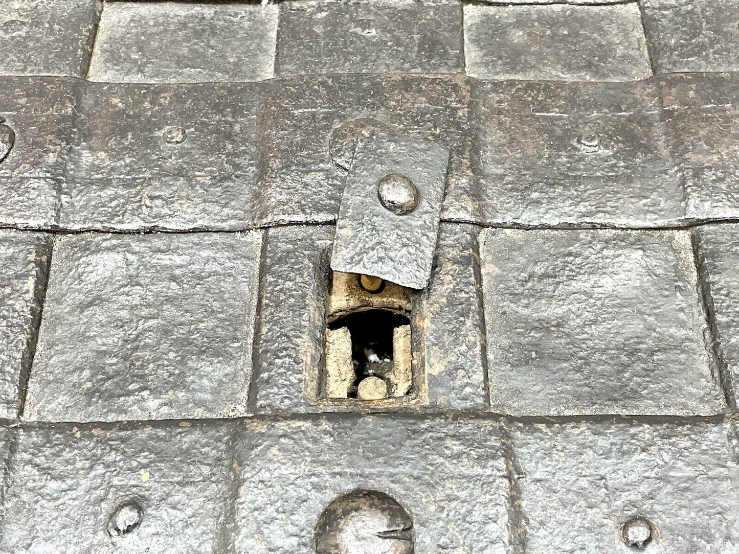 17th Century, Wrought Iron Strong Box / Armada Chest