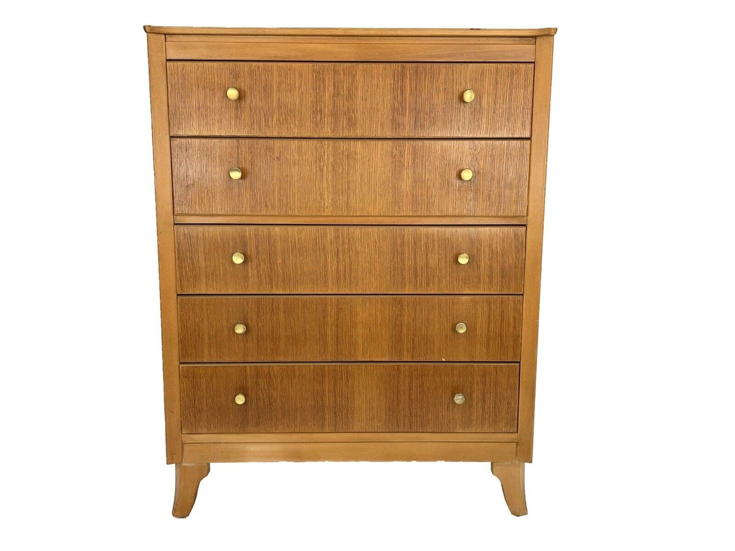 Lebus, Mid-Century, Golden Oak Chest Of Drawers / Tallboy