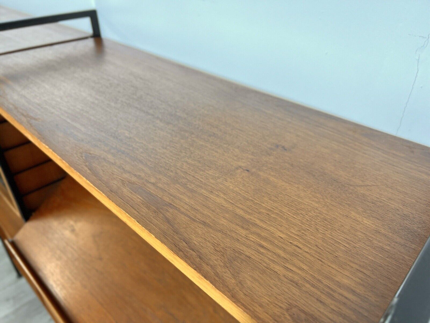 Ladderax, Mid Century Teak and Steel Modular Shelving