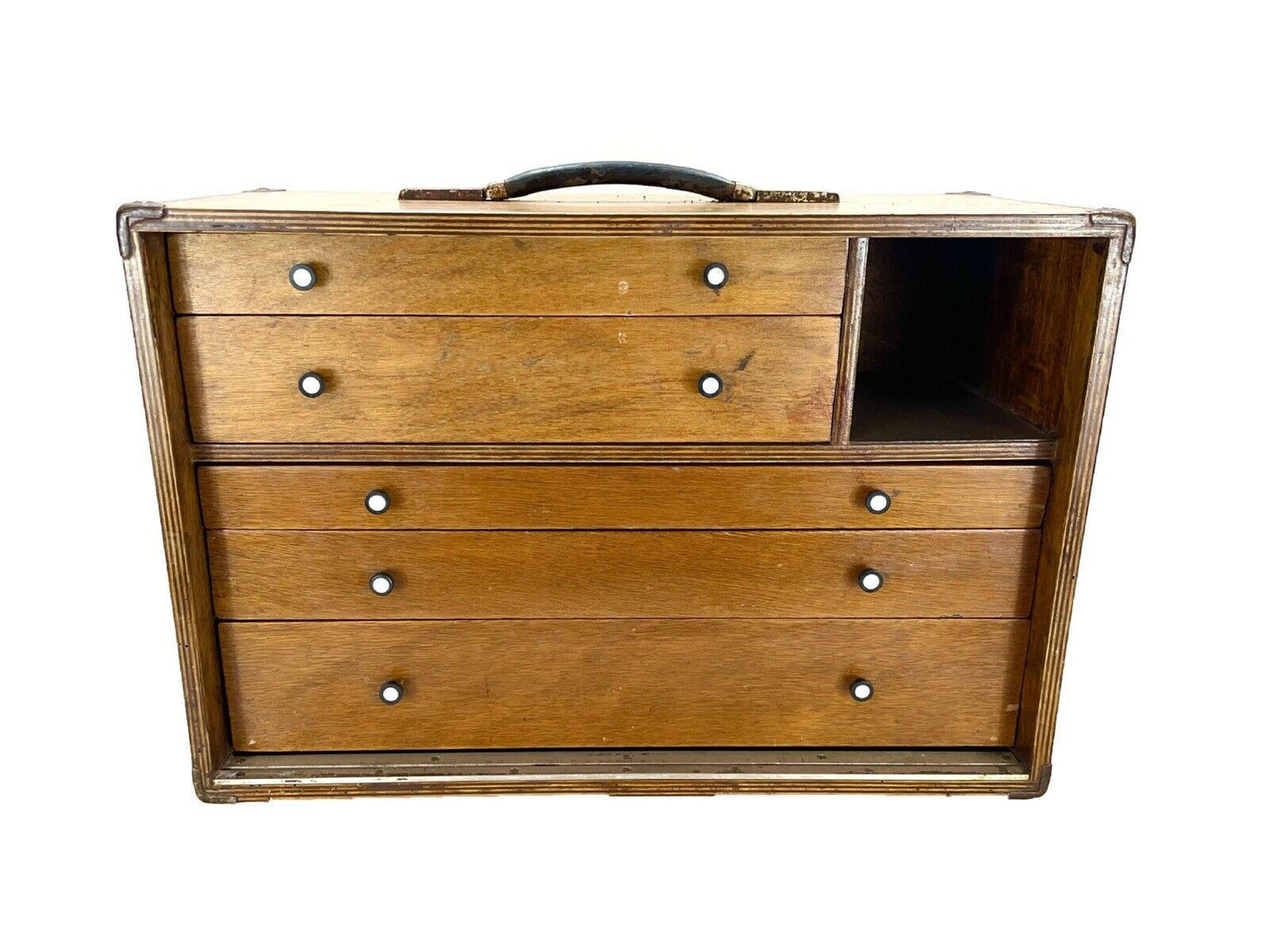 Vintage, Oak Engineers Tool Chest / Box
