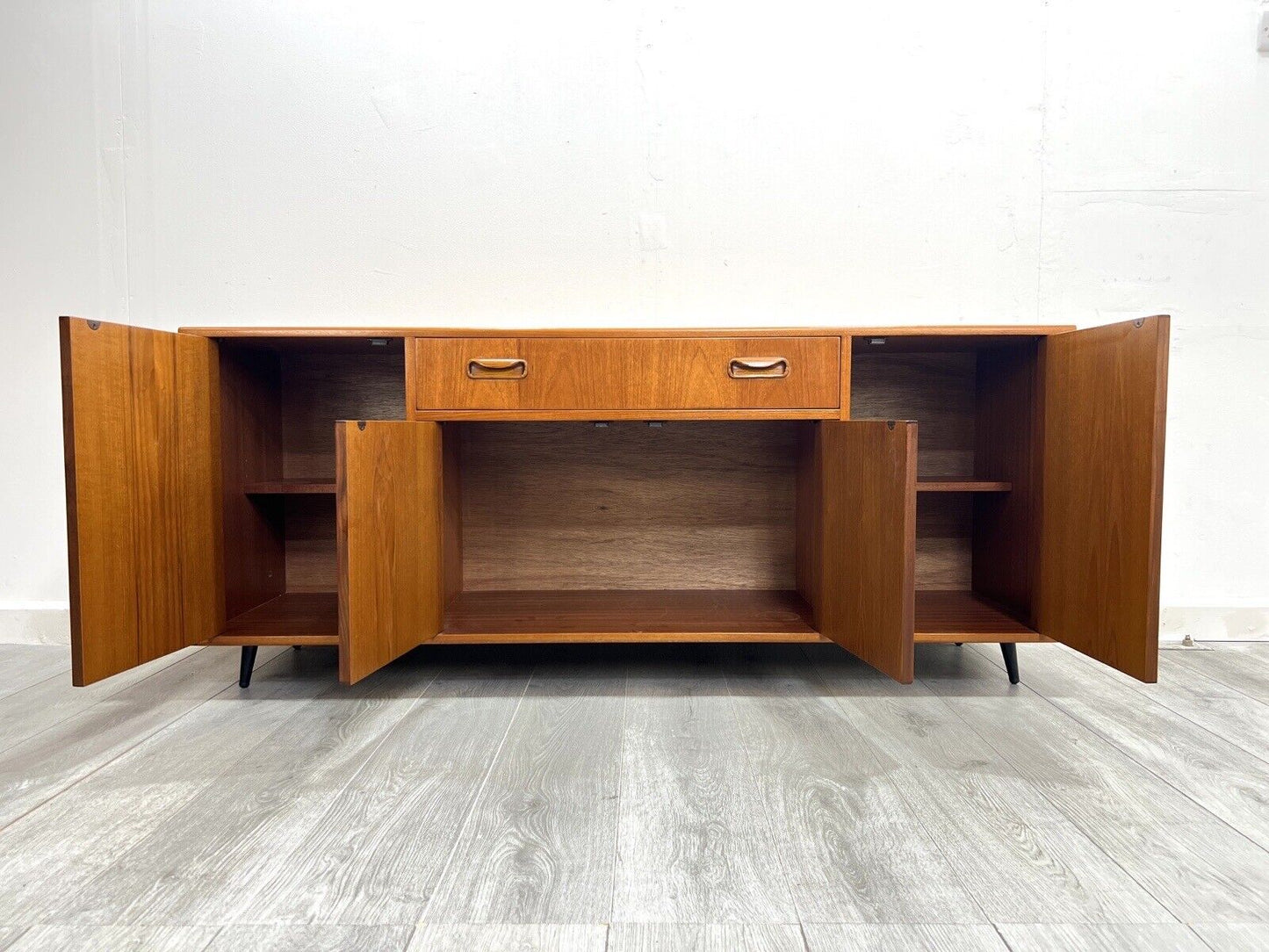 G Plan Fresco, Mid Century Teak Sideboard on Dansette Legs