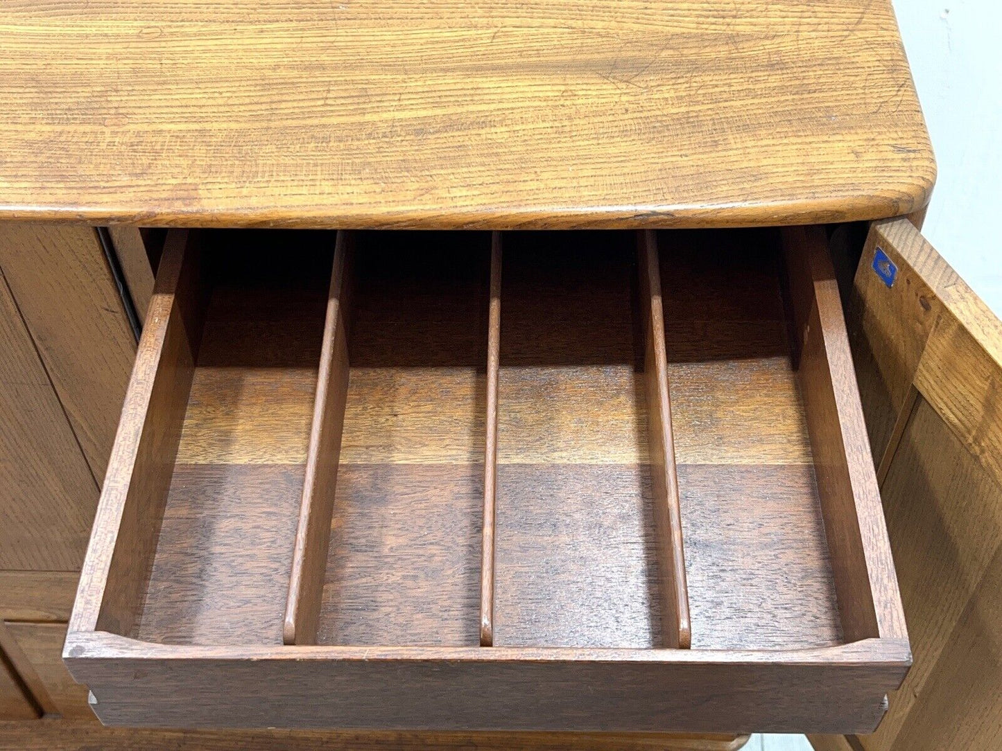 Ercol Model 429, Vintage Blue Label Sideboard on Castors