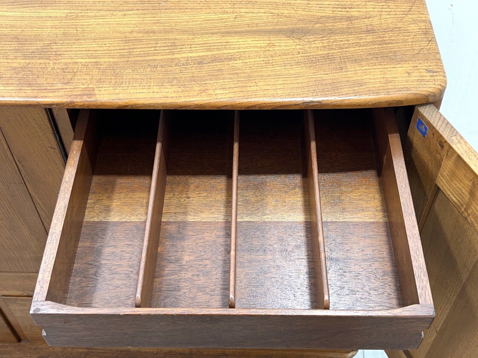 Ercol Model 429, Vintage Blue Label Sideboard on Castors