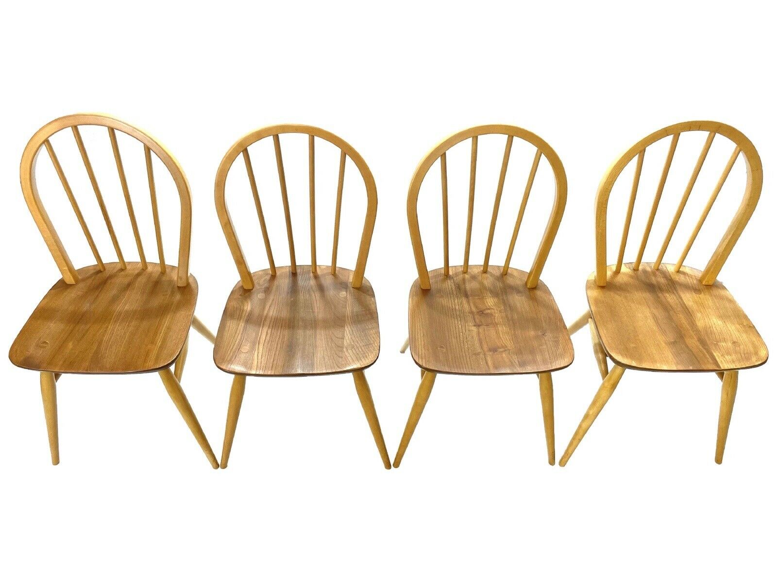 Set Of 4, Ercol 370 Windsor Chairs
