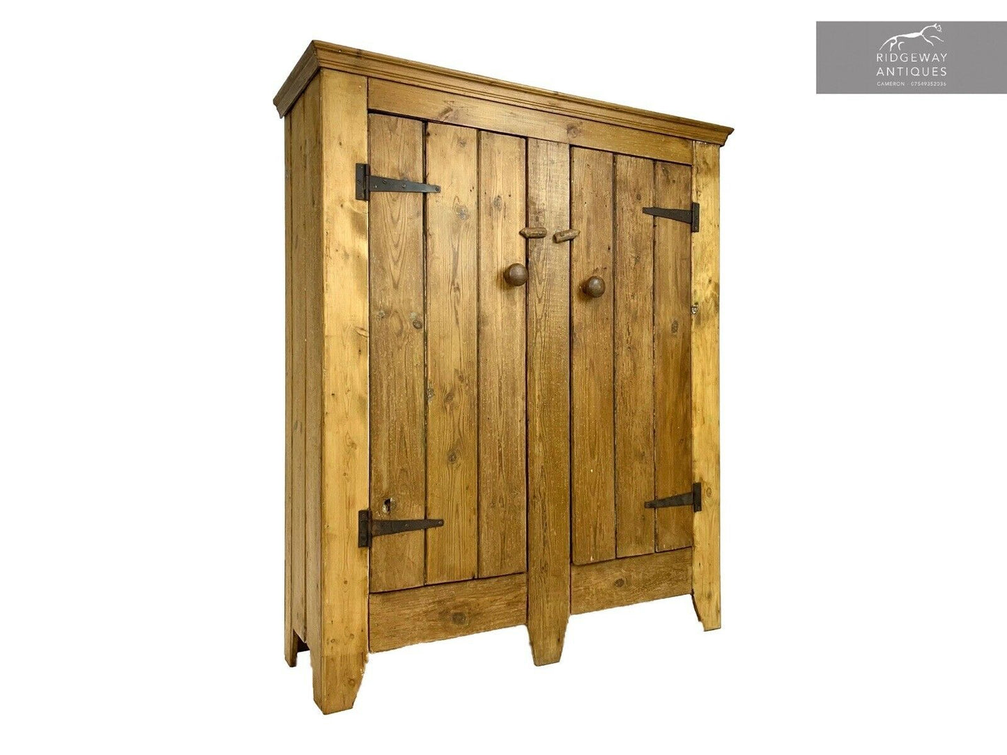 Antique, Rustic Pine Linen Cupboard