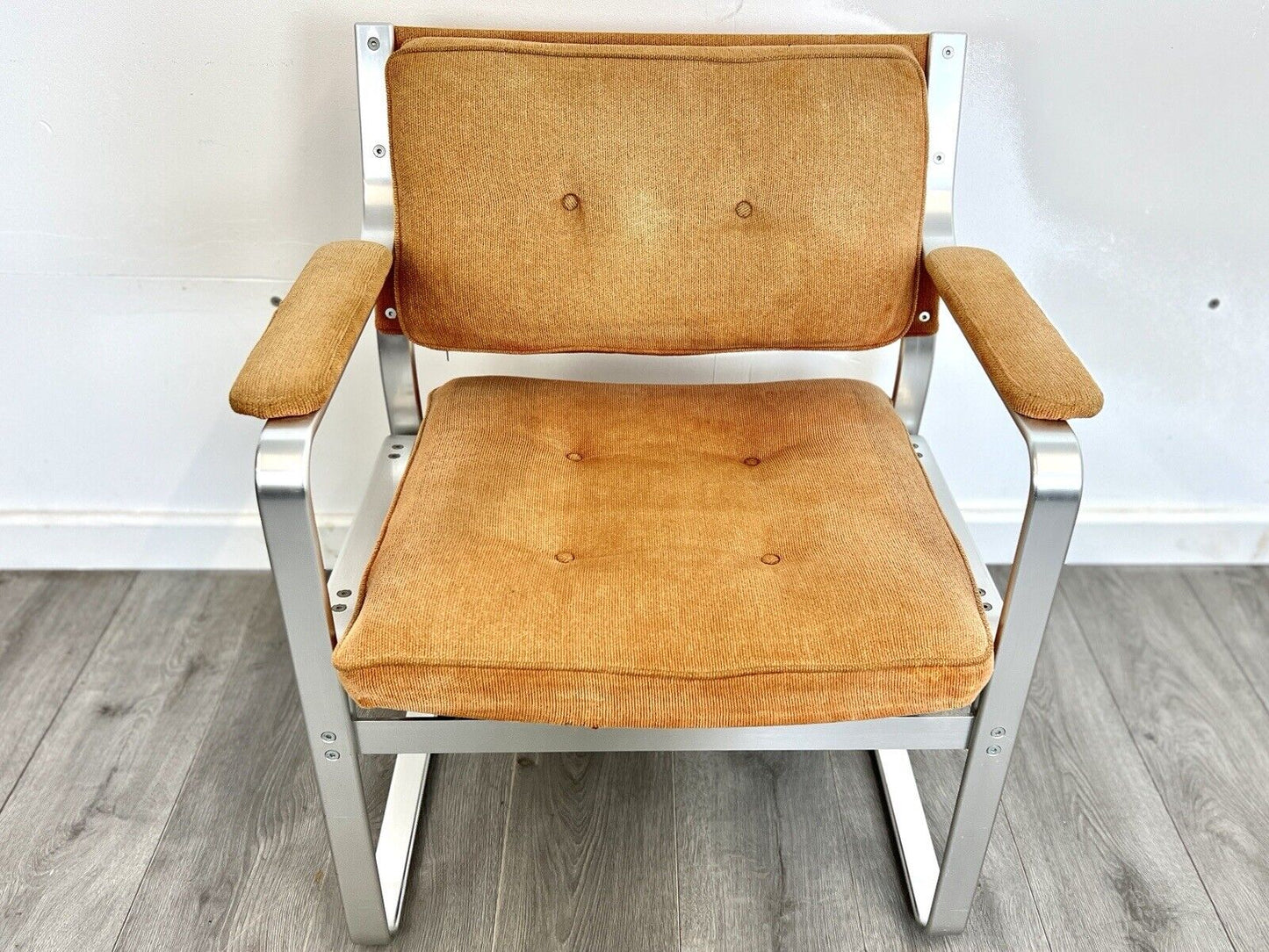 J. O. Carlsson Mondo, Corduroy & Aluminium Club / Lounge Chair