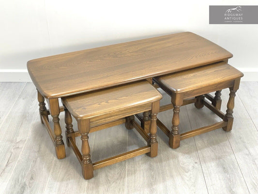 Ercol 732, Vintage Trinity Nest of Tables