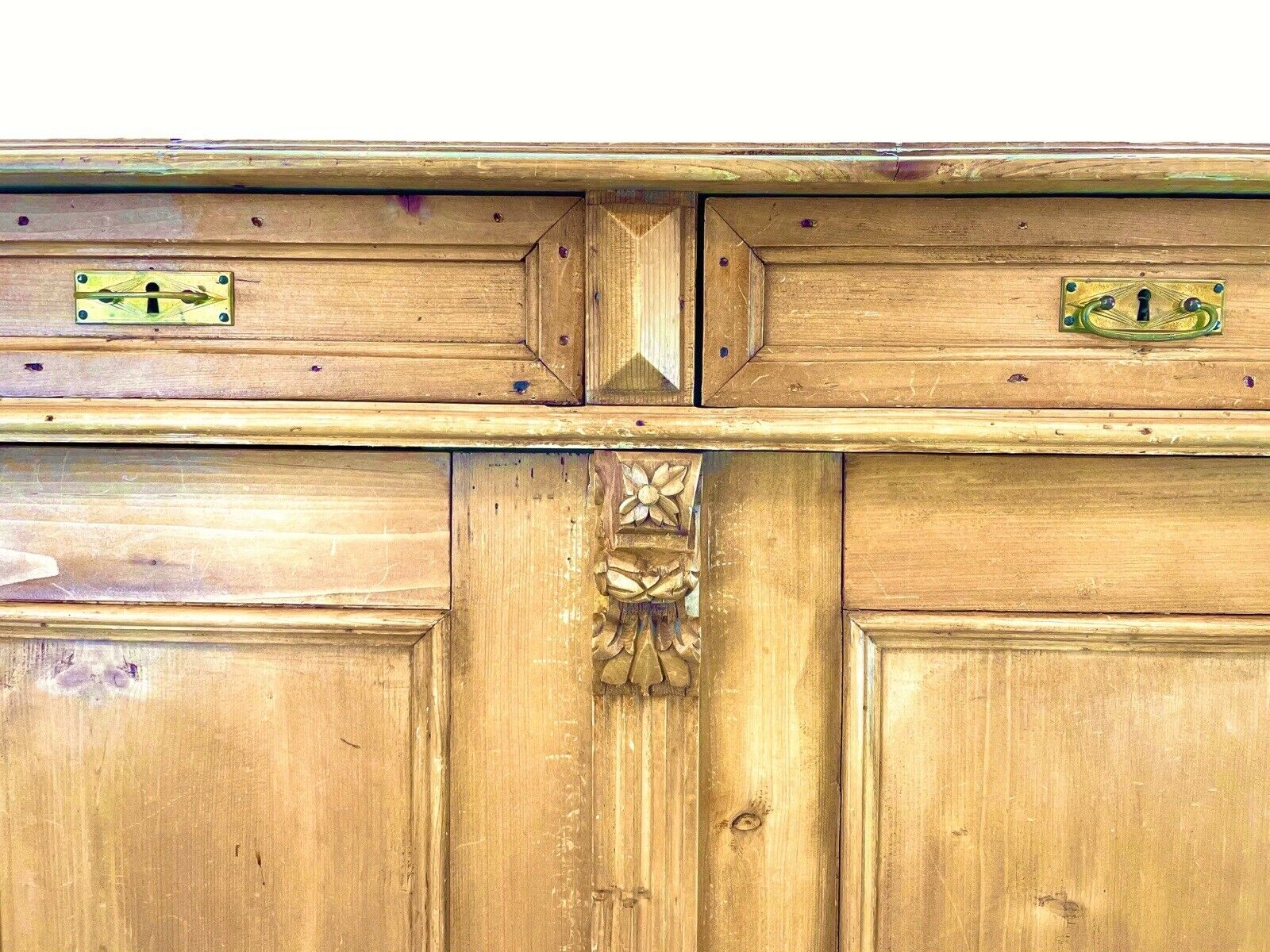 Victorian Pine Sideboard / Dresser Base