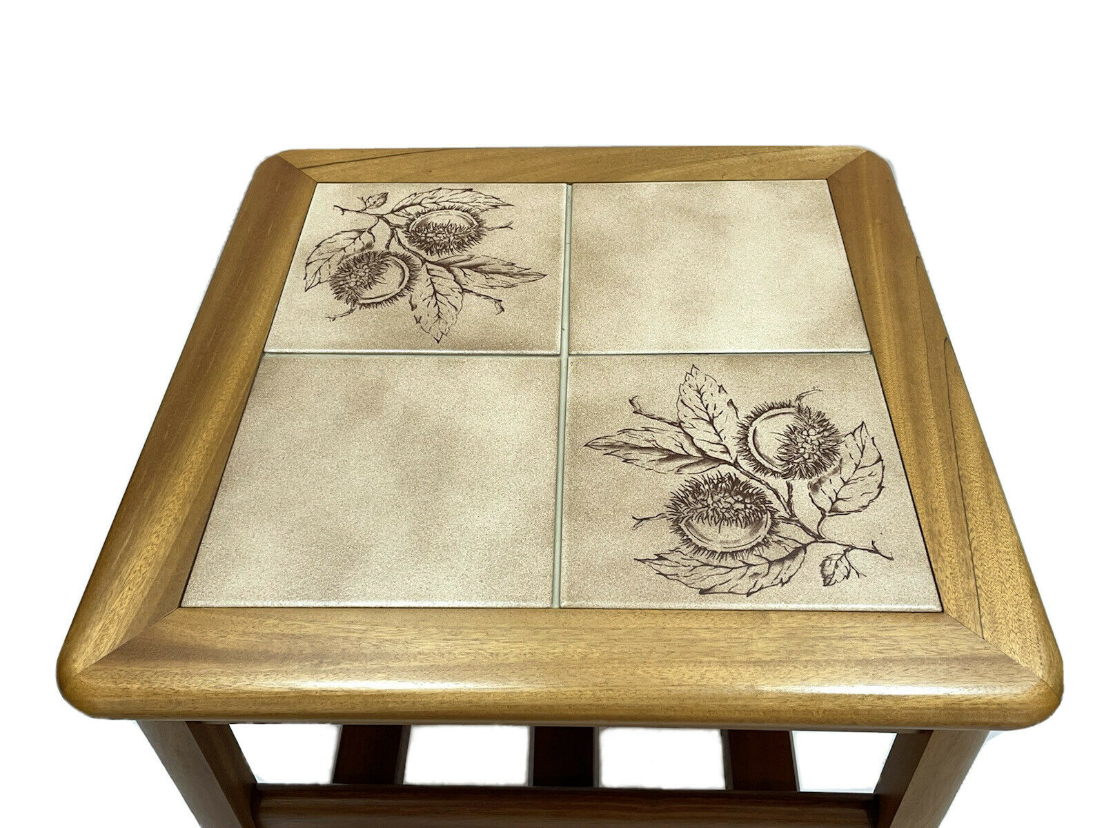 Mid-Century, Tiled, Teak Coffee Table