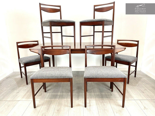 Mid Century, Mcintosh Dining Table and 6 Chairs