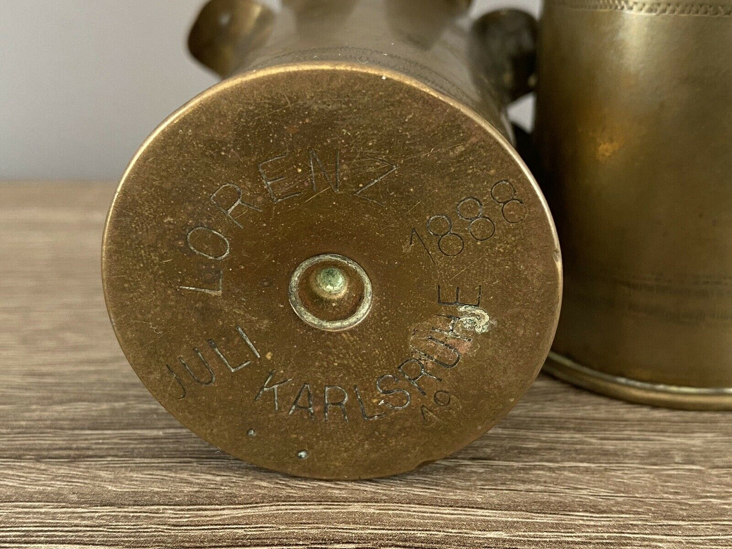 Extremely Rare Pair Of 1888/1889 Lorenz/Patronenfabrik Trench Art Vases