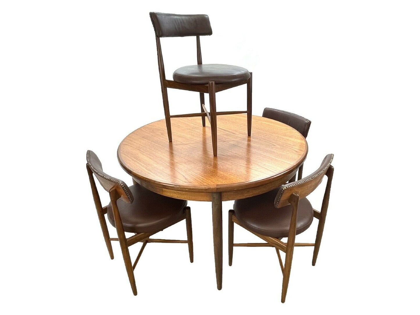 G Plan Fresco - Kofod Larsen - Set Of 4 Dining Chairs And Extending Dining Table