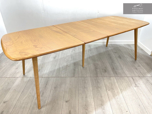 Ercol 510, Vintage Gold Label, Grand Windsor Elm Extending Dining Table