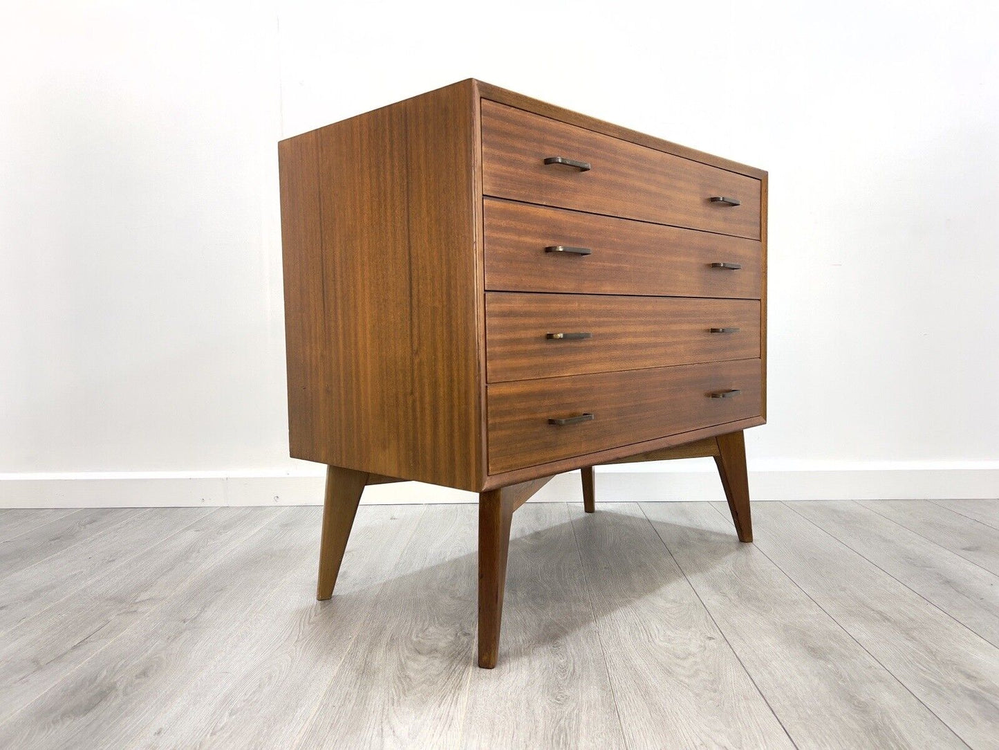 Mid Century Teak Chest of 4 Drawers