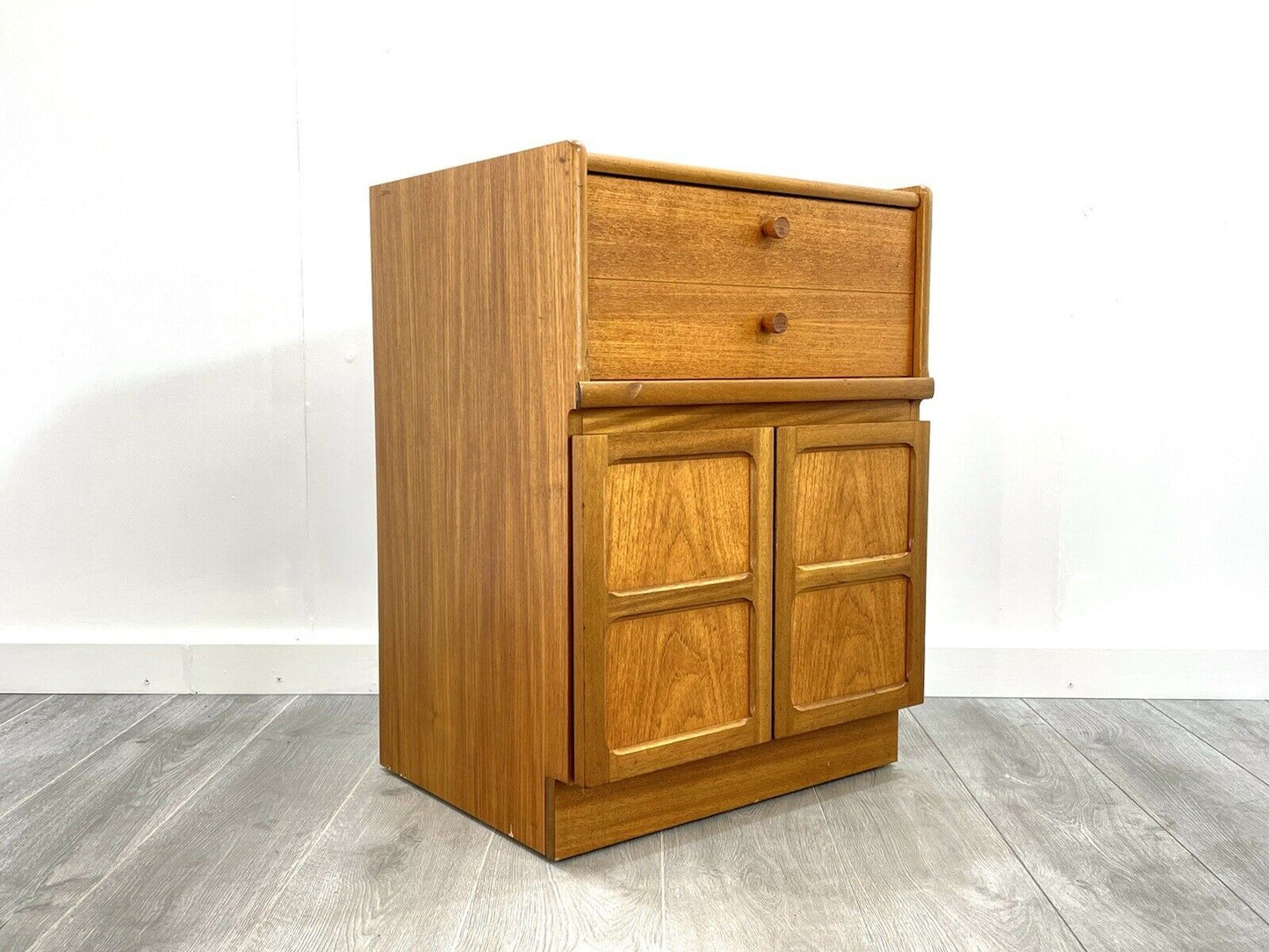 Nathan / Parker Knoll Squares, Vintage Teak Media Cabinet