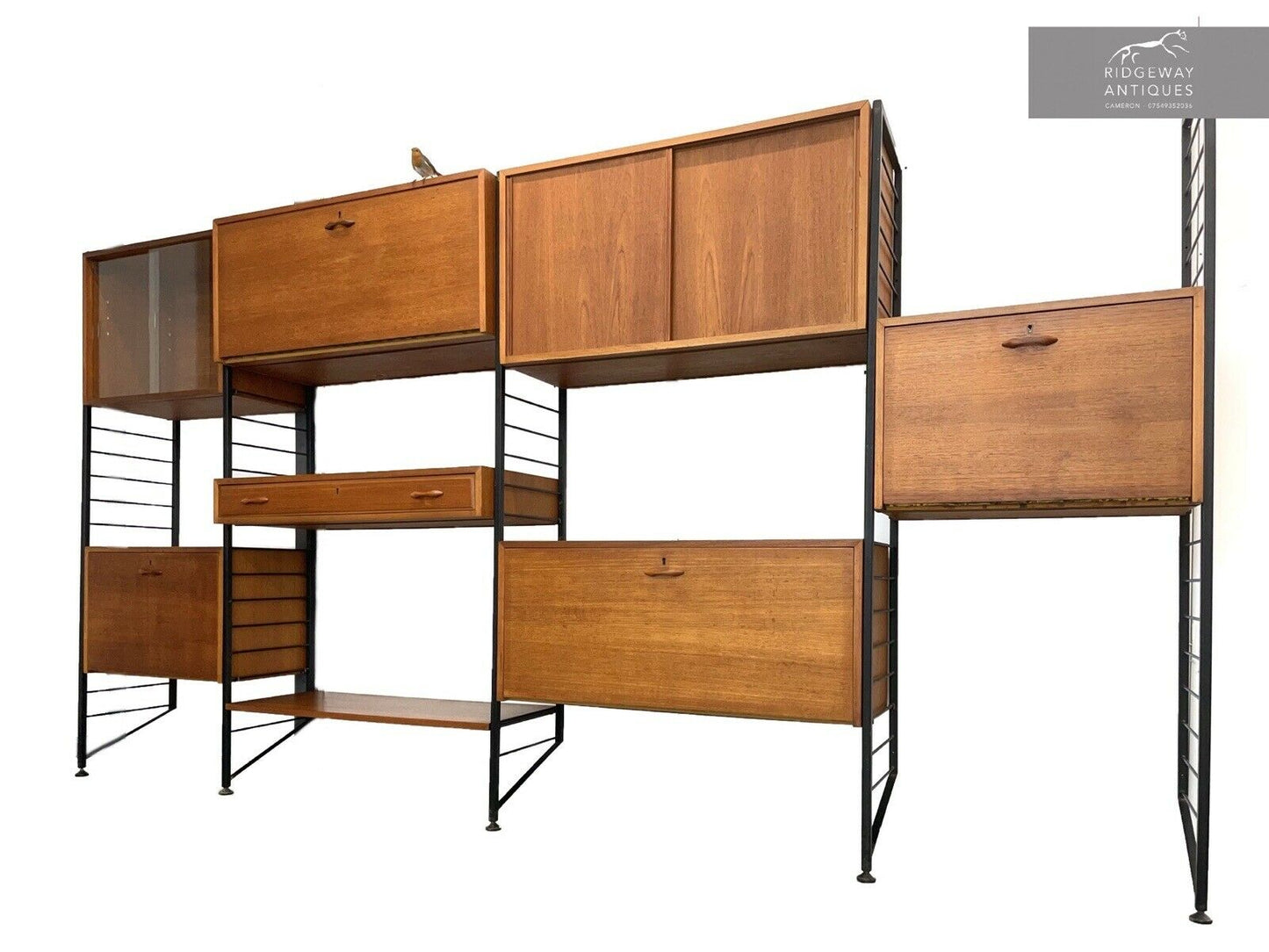STAPLES LADDERAX - 4 Bay, Retro Modular Shelving System