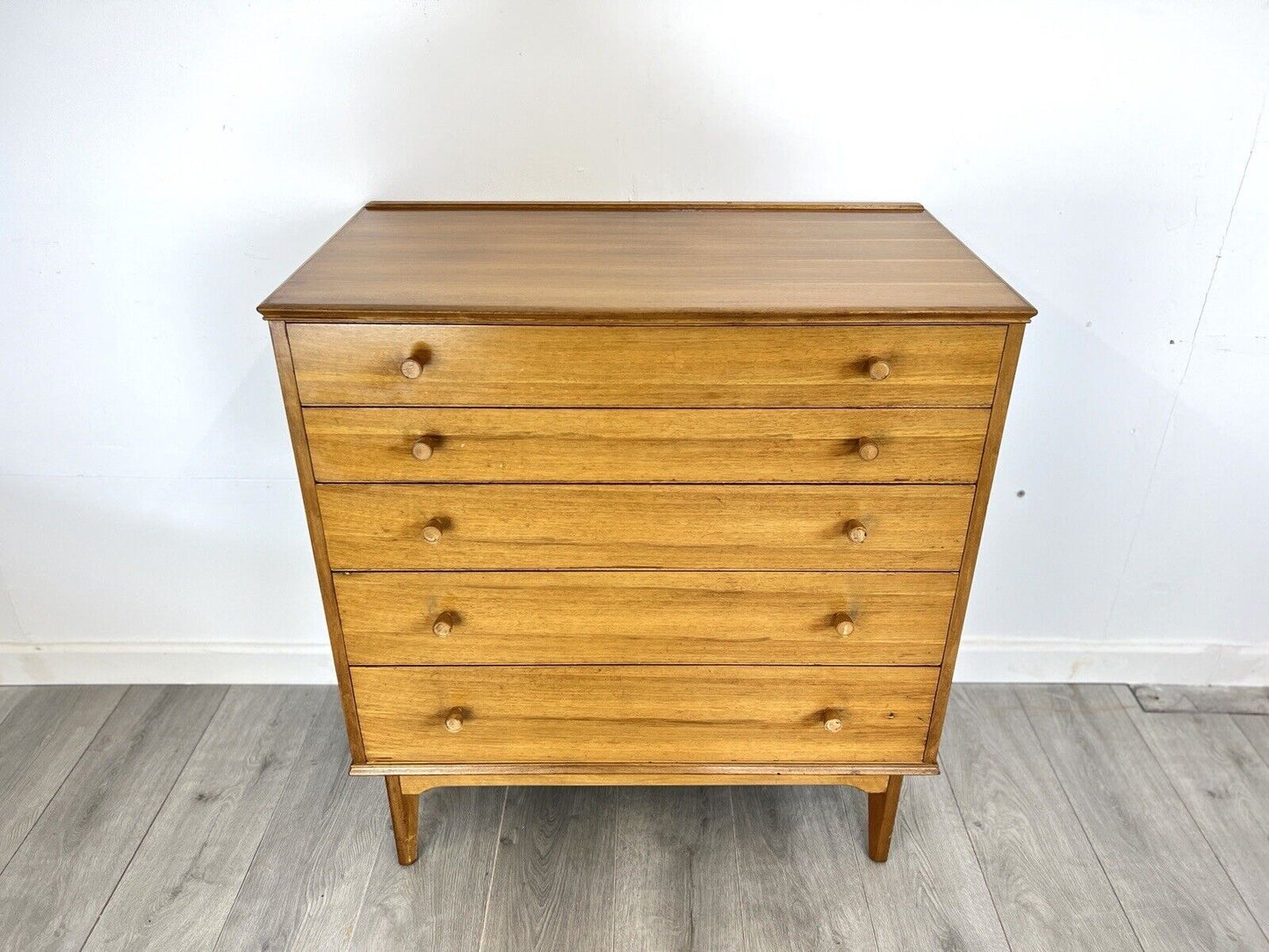 Alfred Cox, Vintage Walnut Chest of Drawers