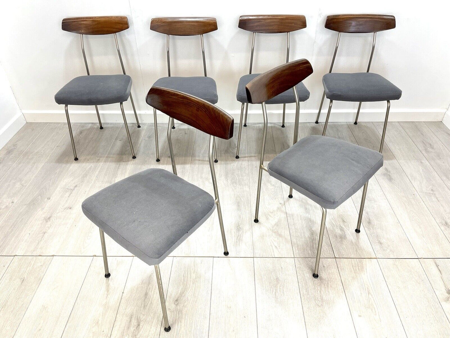 John & Sylvia Reid for Stag S Range, Set of 6 Mid Century Dining Chairs