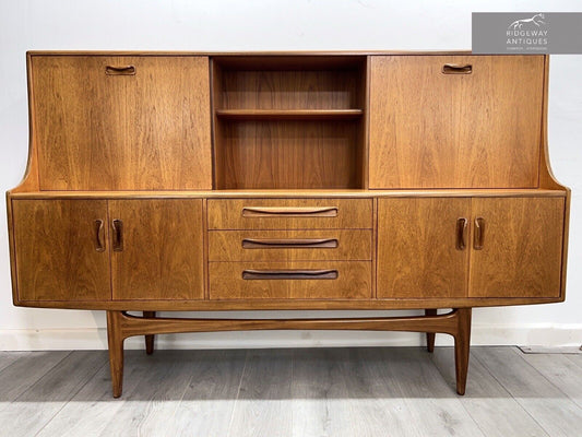 G Plan Fresco, Mid Century Teak Highboard / Tall Sideboard