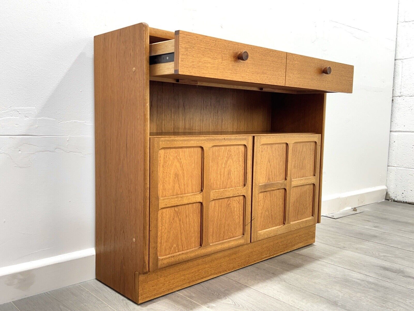 Nathan / Parker Knoll Squares, Mid Century Cupboard / Compact Sideboard