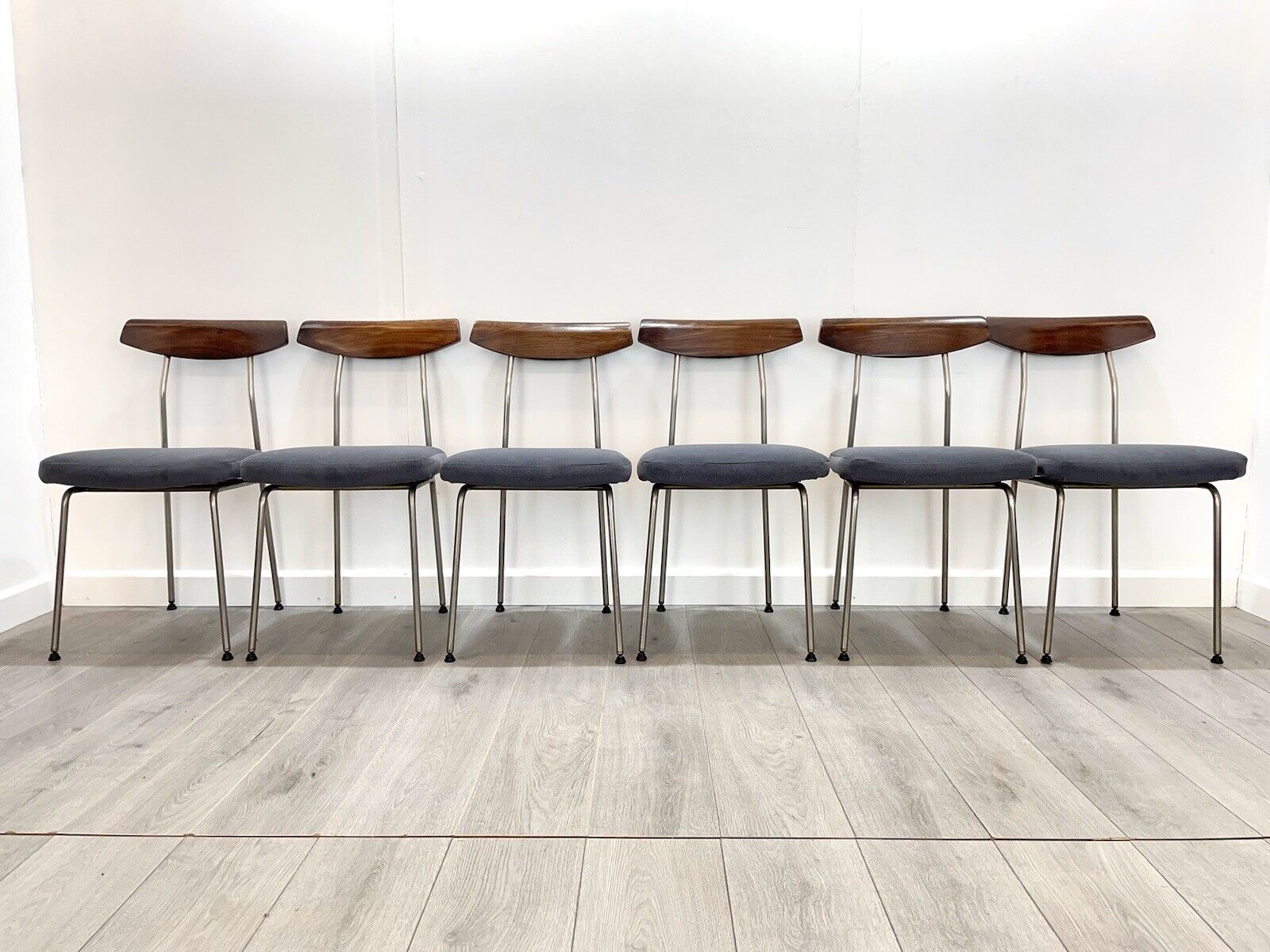 John & Sylvia Reid for Stag S Range, Set of 6 Mid Century Dining Chairs