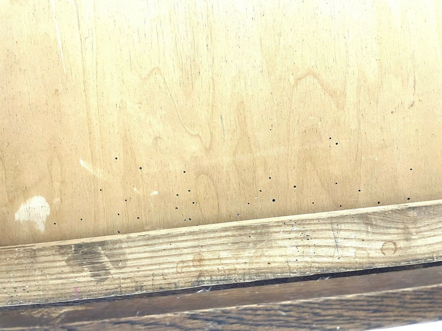 Vintage Oak Teachers Desk With Solid Oak Gallery