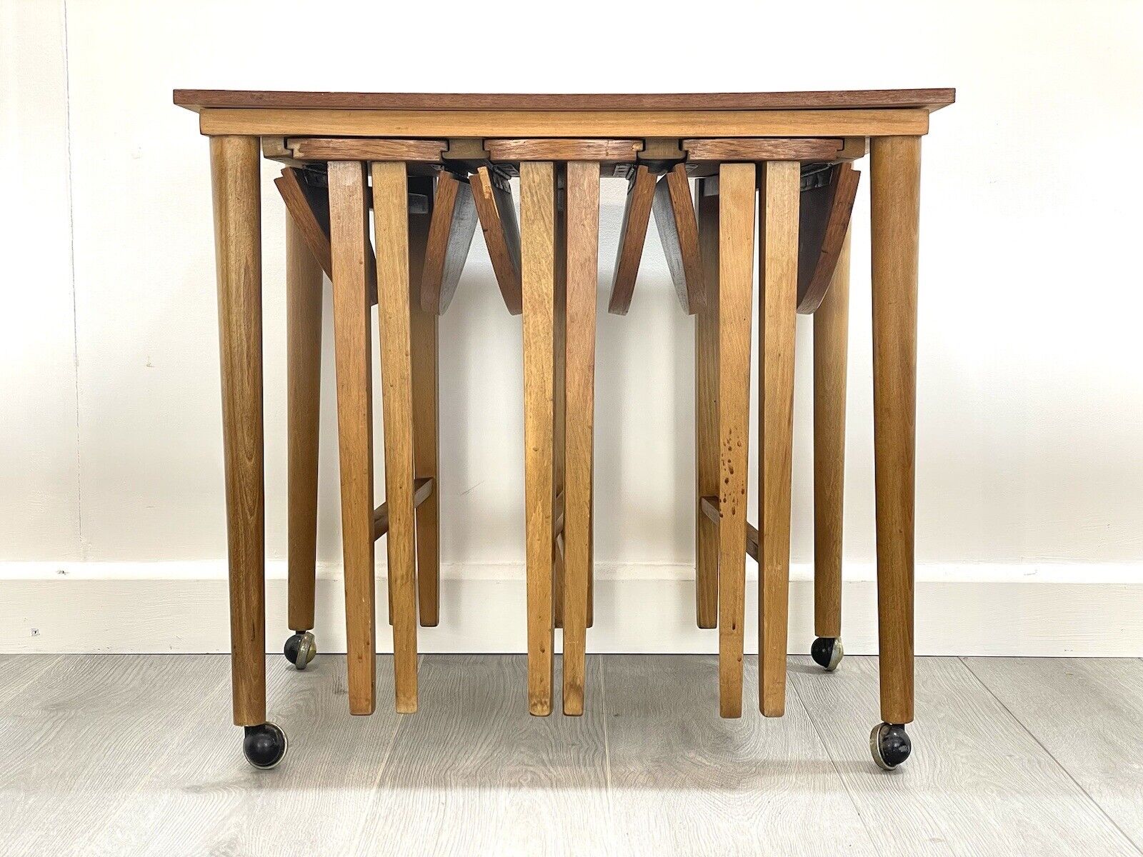 Poul Hundevad, Mid Century, Nesting Folding Tables